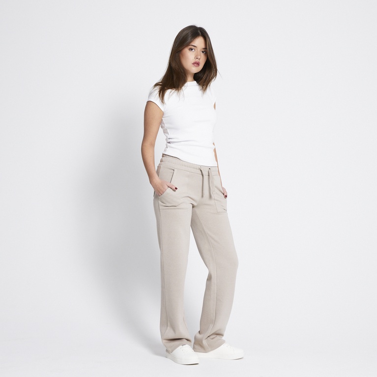 Low waist sweatpants "Stella Low Waist" Light Beige